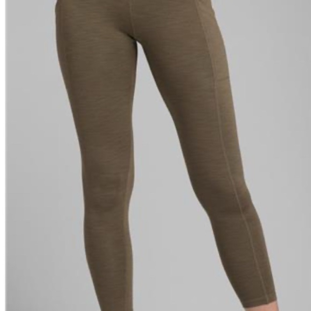 Prana Tan High-Waisted Leggings